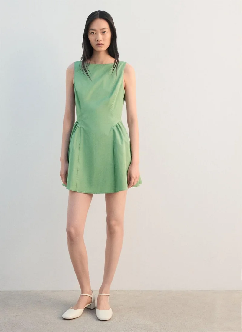 Mango  Flared cotton dress for Women | Best Price UAE